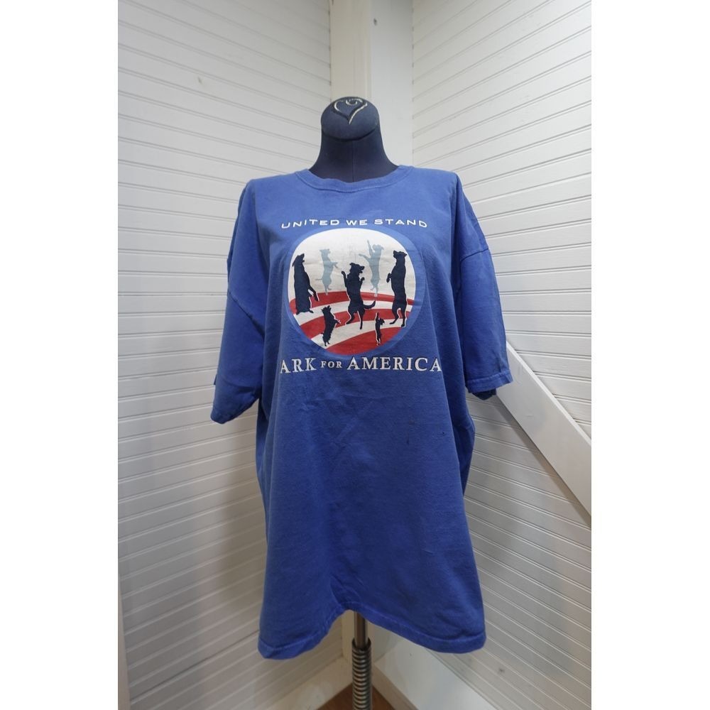 Vintage American T-shirt Mens XL Dog is Good Bark for America